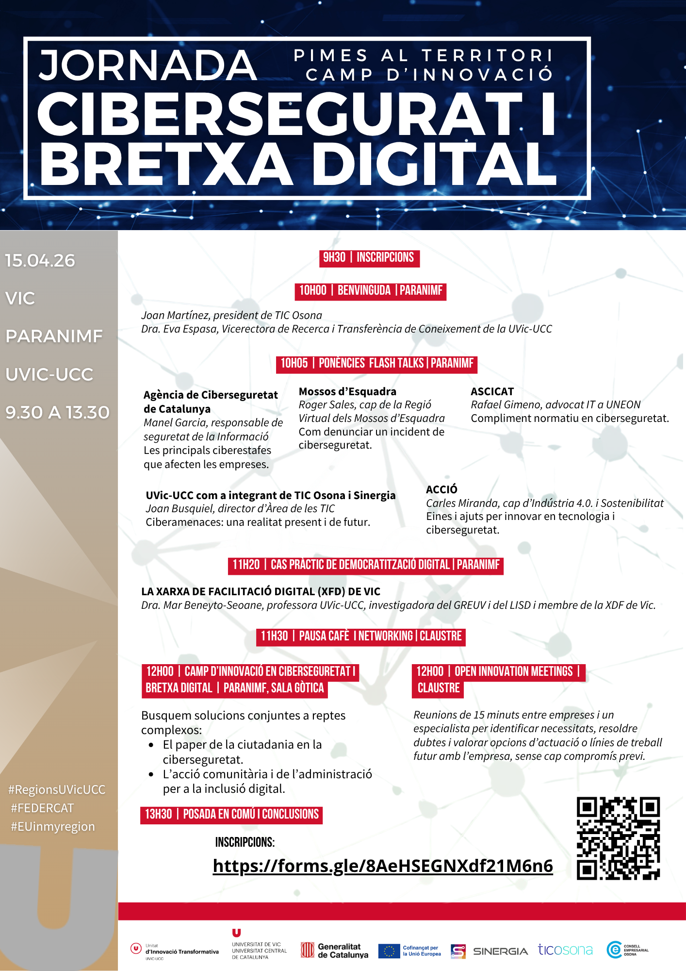 El LISD participarà al Camp d’Innovació en Ciberseguretat i Bretxa Digital