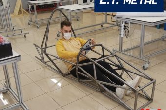 The team Utron Racing coordinated by Moises Garin has finished the electric vehicle chassis to take part in the next edition of the Formula Student Spain