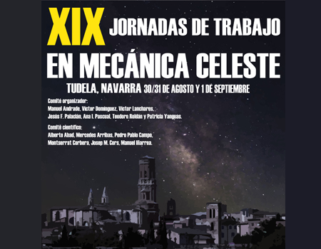 Montserrat Corbera at the conference “XIX Jornadas de Trabajo en Mecánica Celeste”