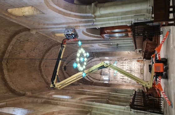 Mecamat is monitorising the movements of the Poblet Monestry Church.