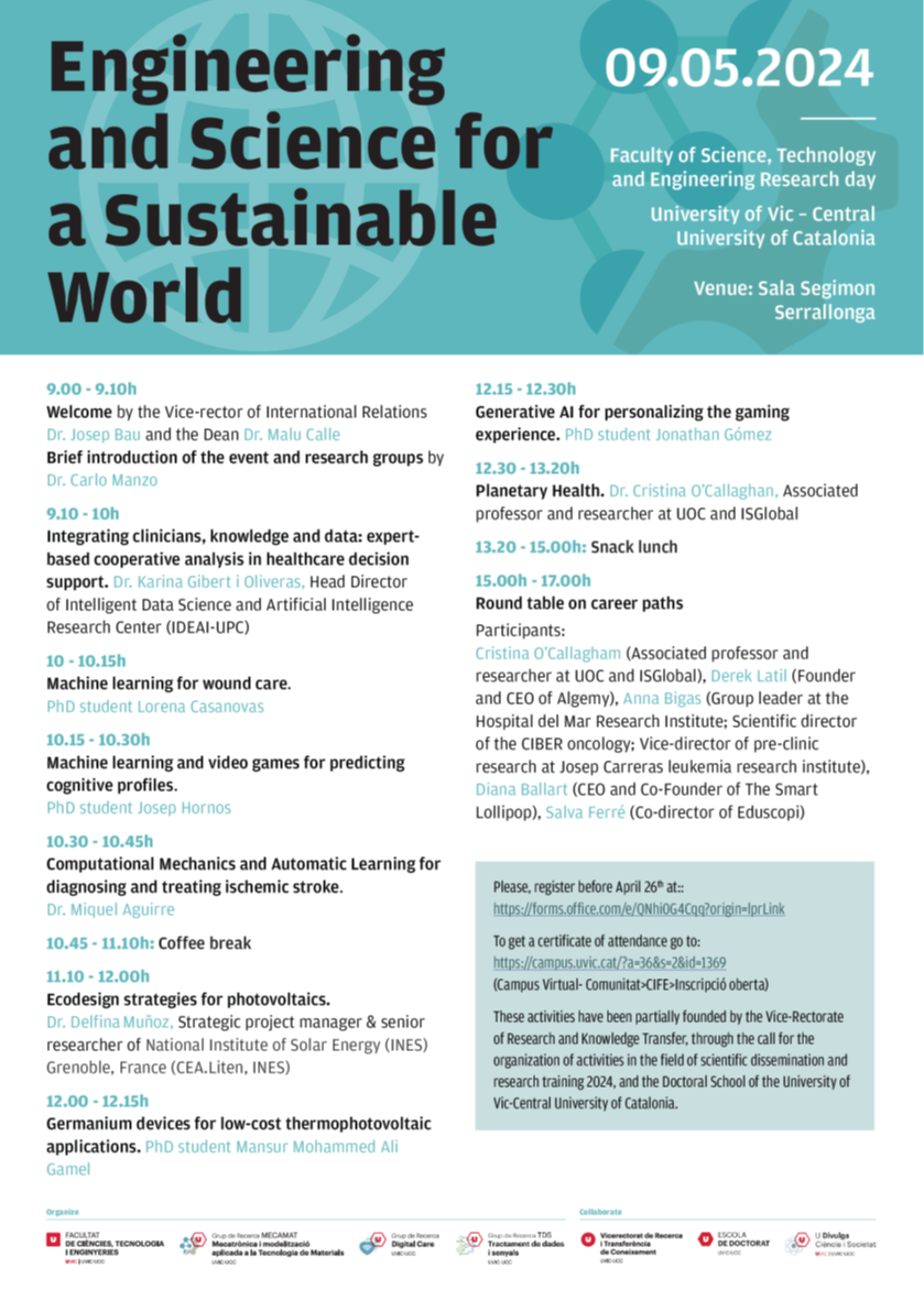 “Engineering and Science for a Sustainable World”