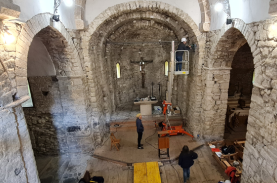 Installation of Crack-Movement Sensors at the Church of Sant Feliu de Barruera