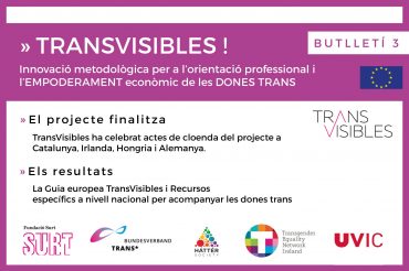 El projecte europeu “TransVisibles” celebra l’acte de cloenda del projecte