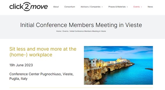Initial Conference of Click2Move Erasmus+ project in Vieste (Italy)