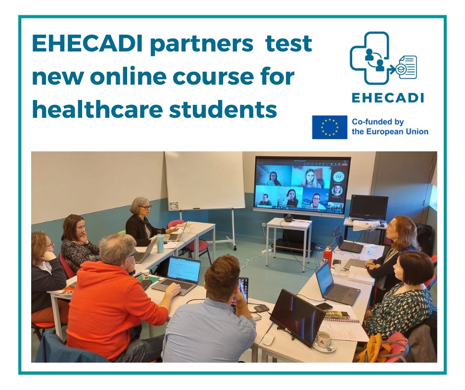 Els socis del projecte EHECADI es reuneixen a Portugal per finalitzar el pilotatge del curs EHECADI amb estudiants internacionals de diferents disciplines de Ciències de la Salut