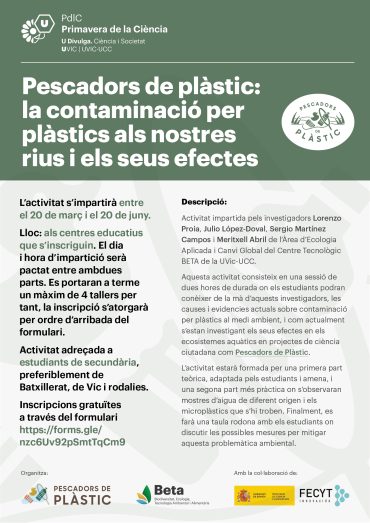 Pescadors de Plàstic a la Primavera per la Ciència 2023