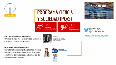 Es presenta el PCiS al Congrés Internacional CUICIID 2021