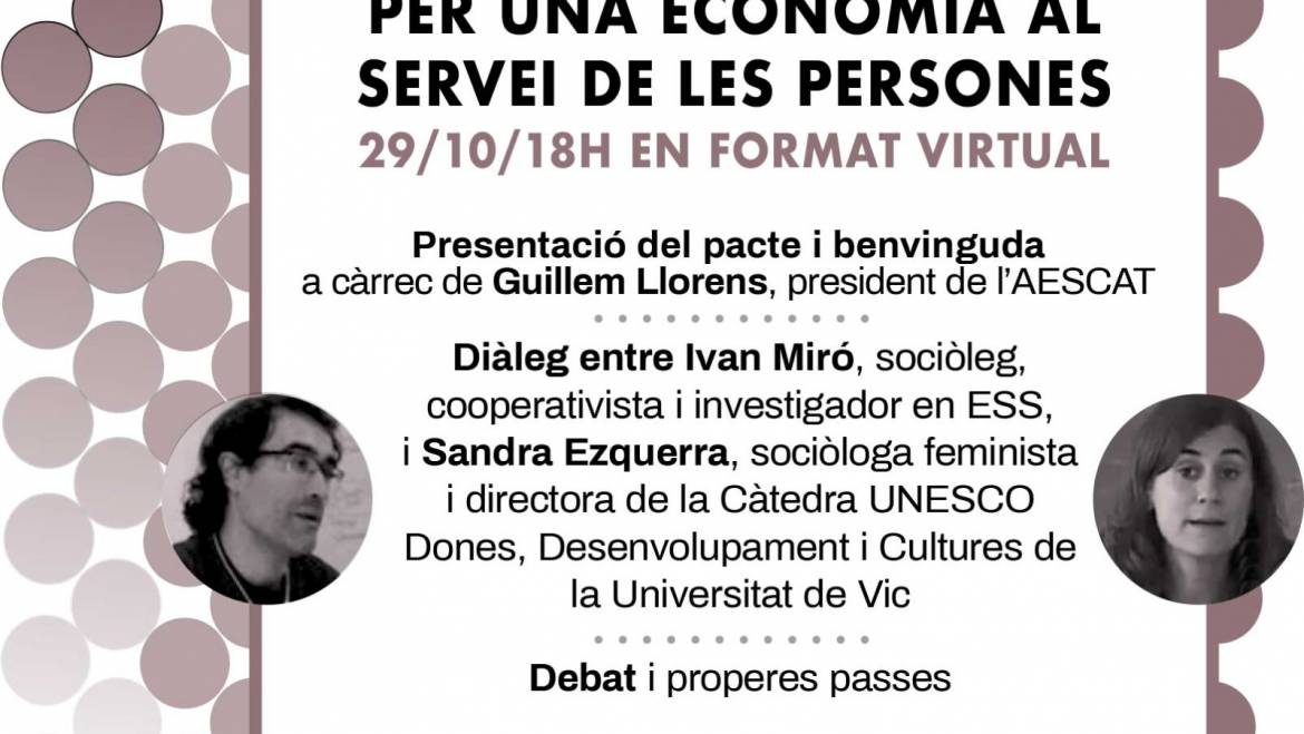 [:ca]Sandra Ezquerra va participar en la presentació de l’Pacte per una Economia per la Vida[:es]Sandra Ezquerra participó en la presentación del Pacto por una Economía para la Vida[:en]Sandra Ezquerra participated in the presentation of the “Pact for an Economy for life”[:]