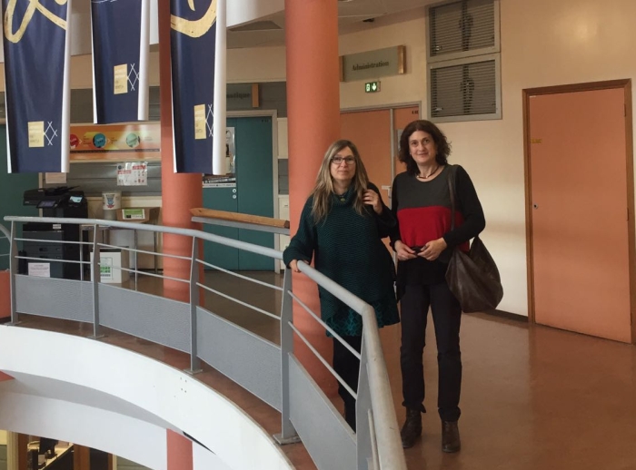 Mia Güell i Xus Ugarte fan una estada de recerca a la Universitat de Perpinyà Via Domícia