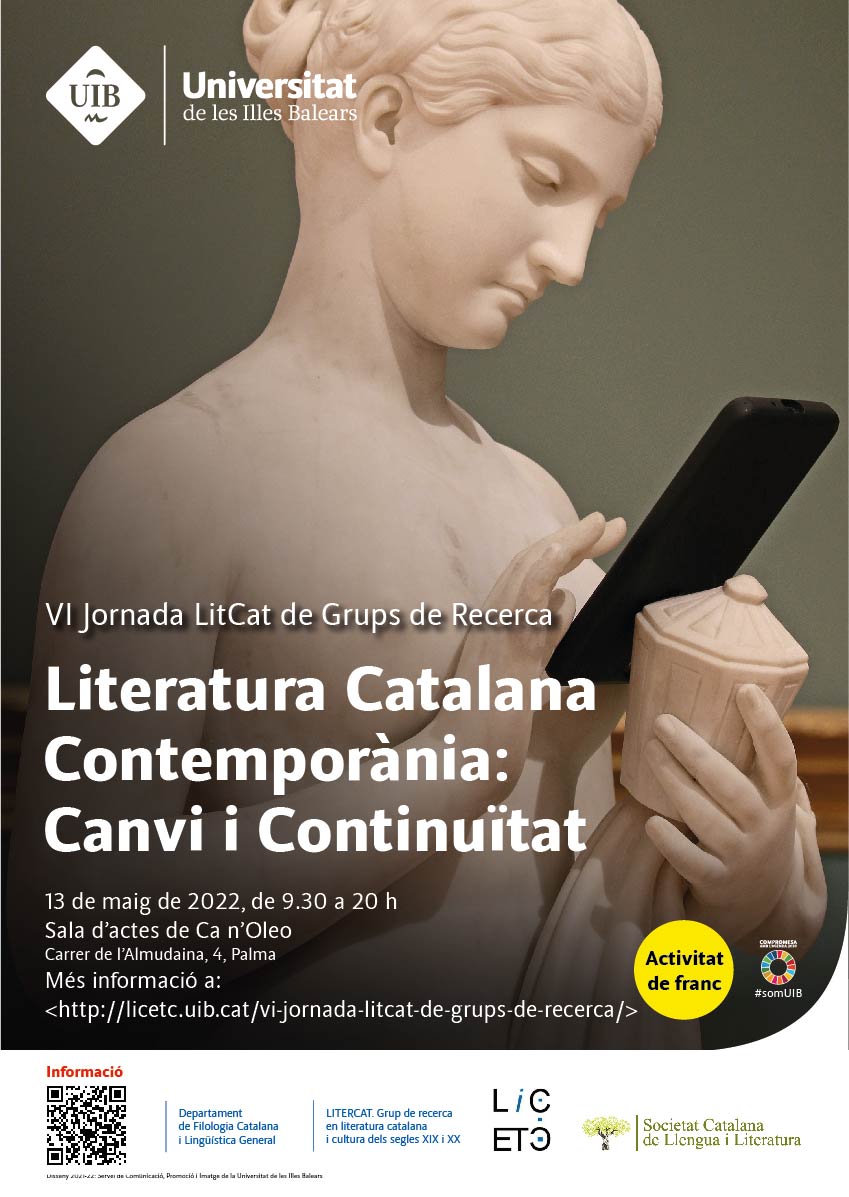 TEXLICO a la VI Jornada Litcat de grups de recerca en literatura catalana contemporània
