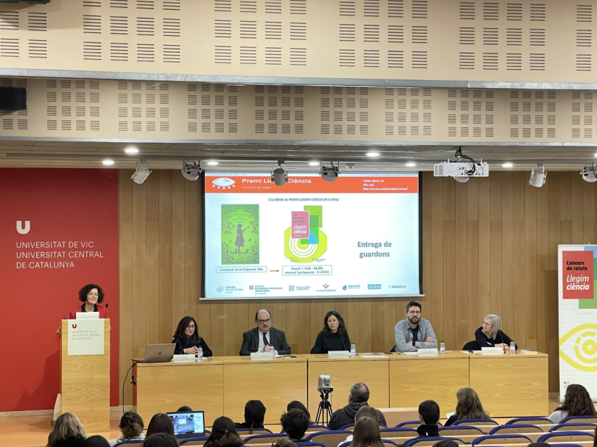 ENTREGA GUARDONS – Premi Llegim Ciència (PLC) – UVic