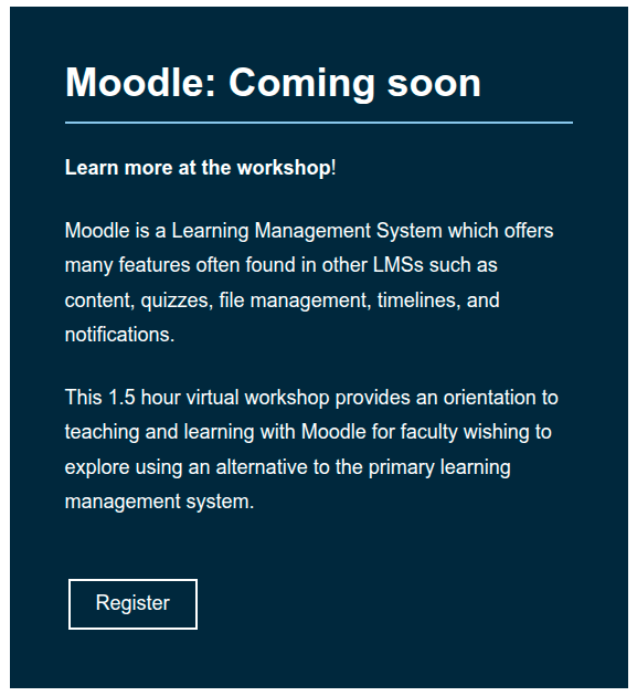 L'avís publicat a la pàgina web de la University of British Columbia (10 de maig 2026), oferint Moodle com a alternativa a Canvas.