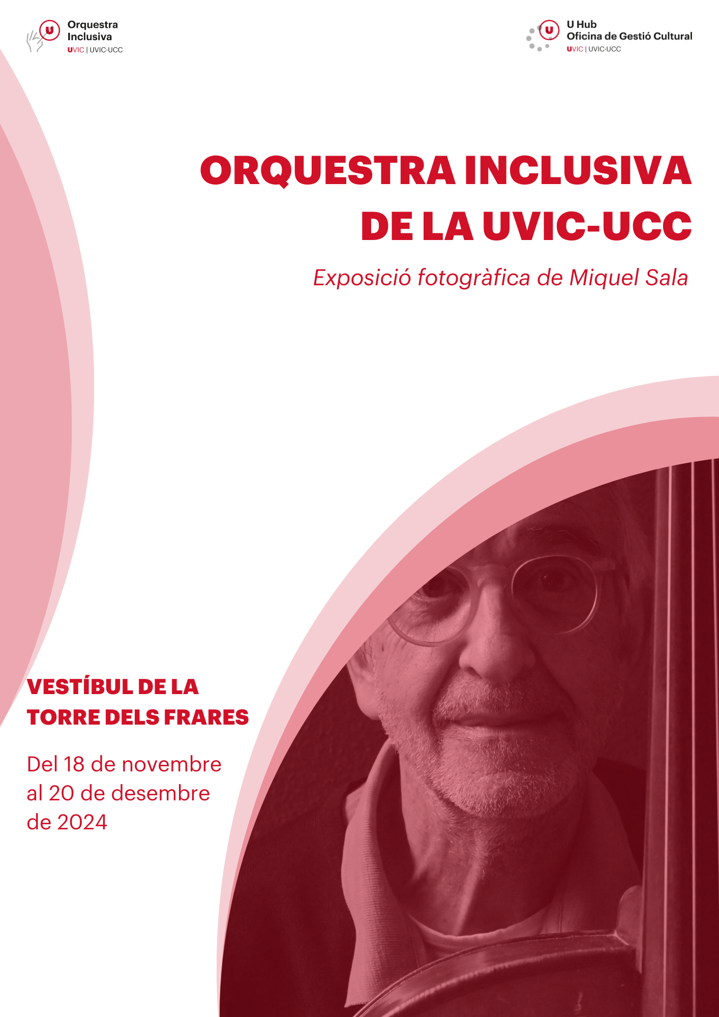 “Orquestra Inclusiva”, del fotògraf Miquel Sala, al vestíbul de la Torre dels Frares